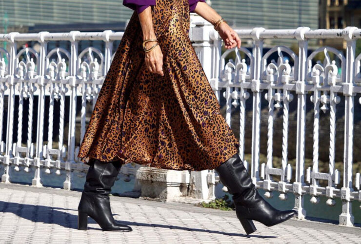 kozaki z szeroką cholewką