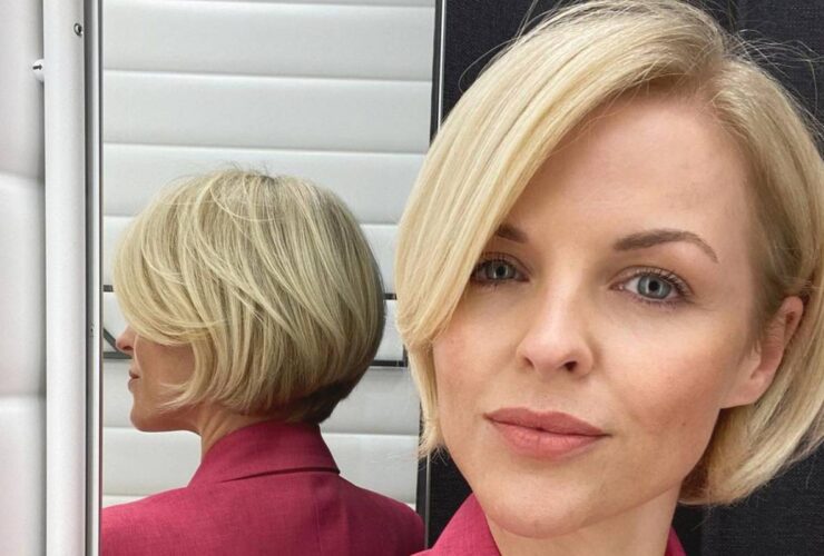 fryzury z grzywka na bok