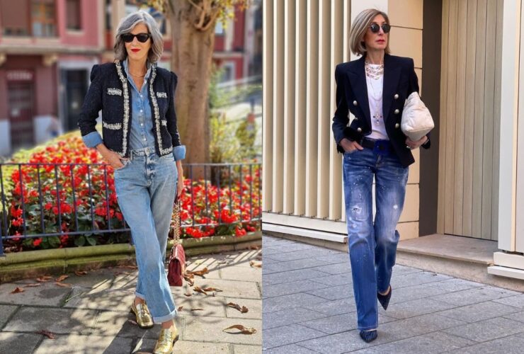 Stylizacje z jeansami dla kobiet po 50-tce