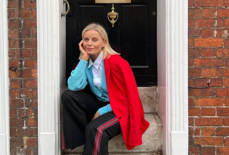 Małgorzata Foremniak w płaszczu