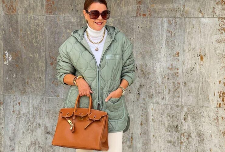 kurtka pikowana dla 50-latek