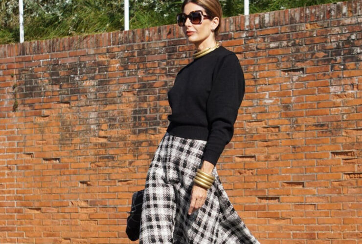 Spódnica na jesień dla 50-latek